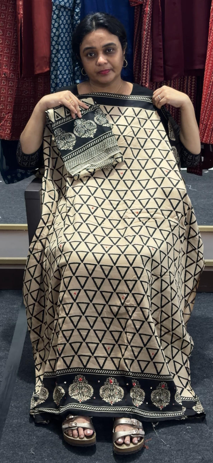 SATIN COTTON UNSTITCHED SALWAR SUITS - NUWA - 2521