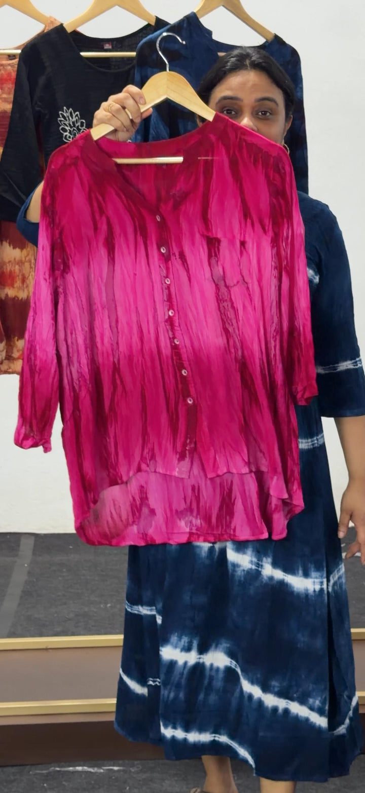 RAYON SHIRTS AND TUNIC TOPS - NUWA - 2526